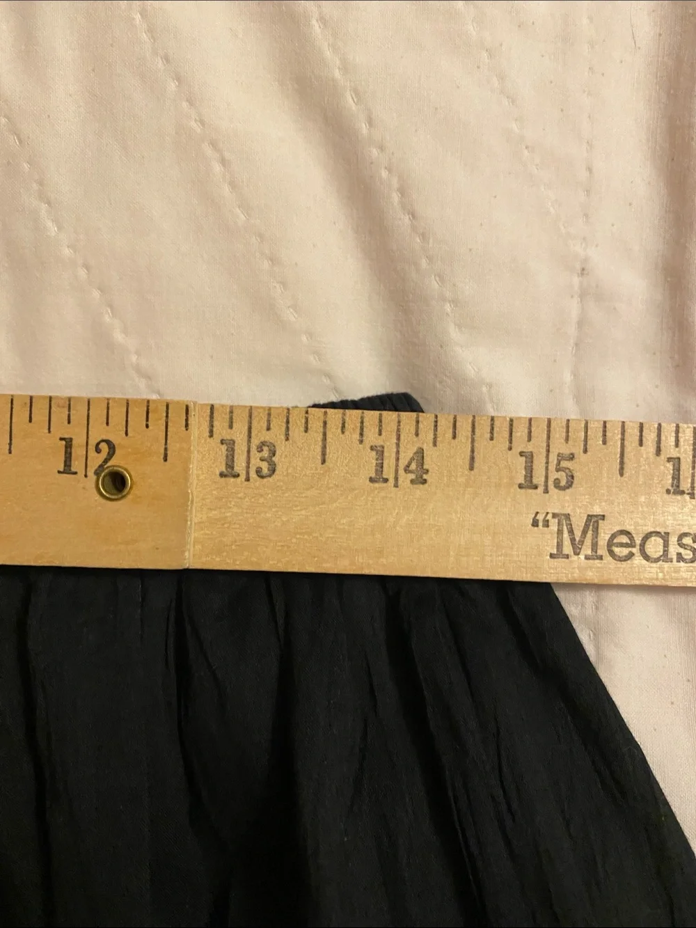 Faded Glory Black Cotton Tiered‎ Sequin Hem Midi Skirt Plus 22/24W